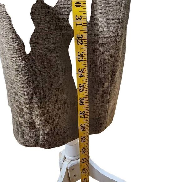 Kasper Women's 6 Extended-Shoulder Sheath Dress Cypress Grey Cap Sleeve Career - Picture 4 of 10